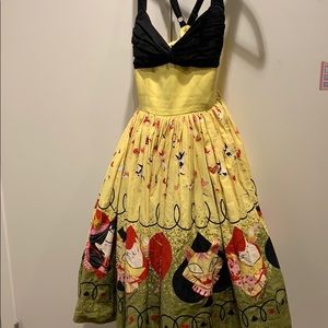 Pinup couture Alice and wonderland dress